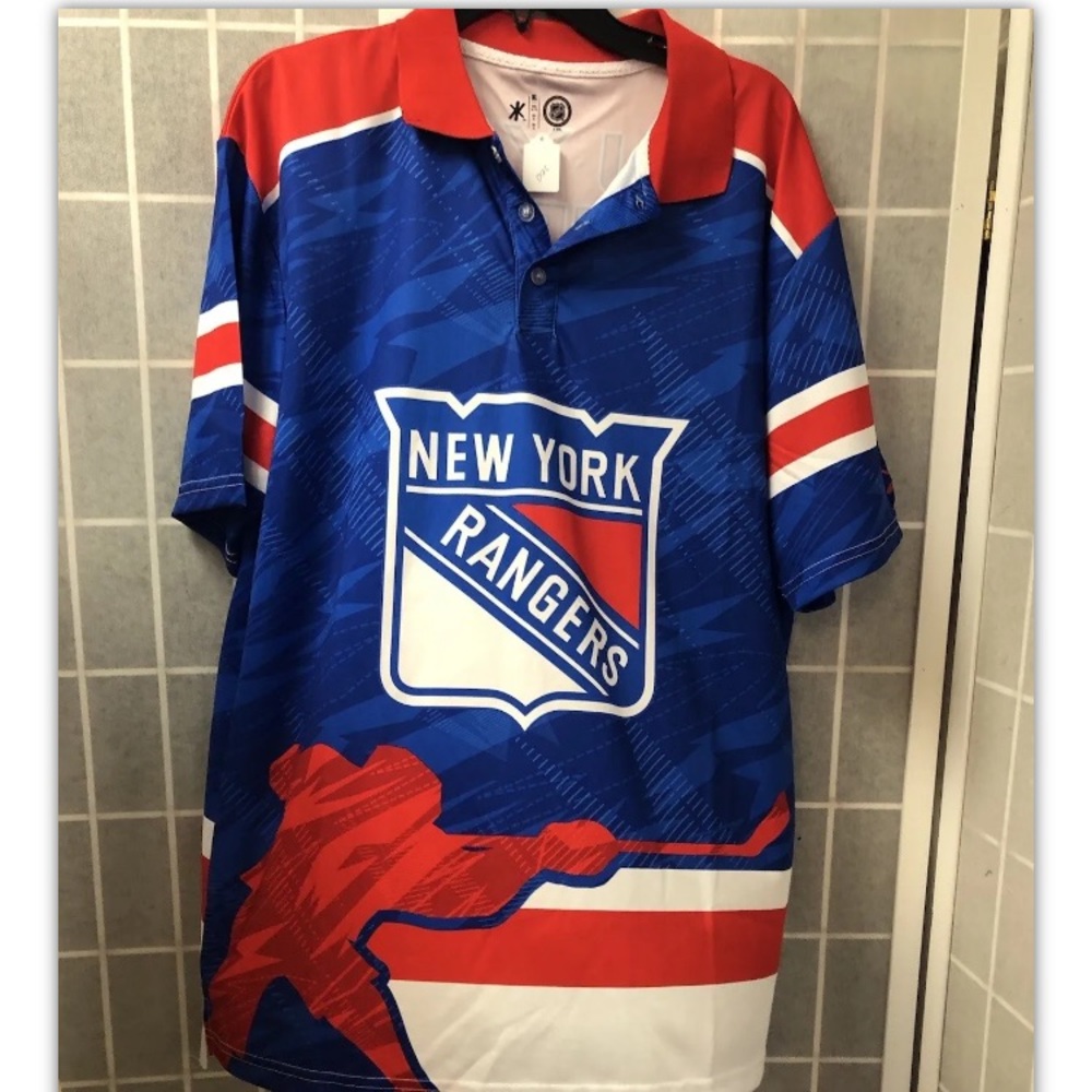 New York Rangers, Men’s,Jersey,team logo, SizeXL.: